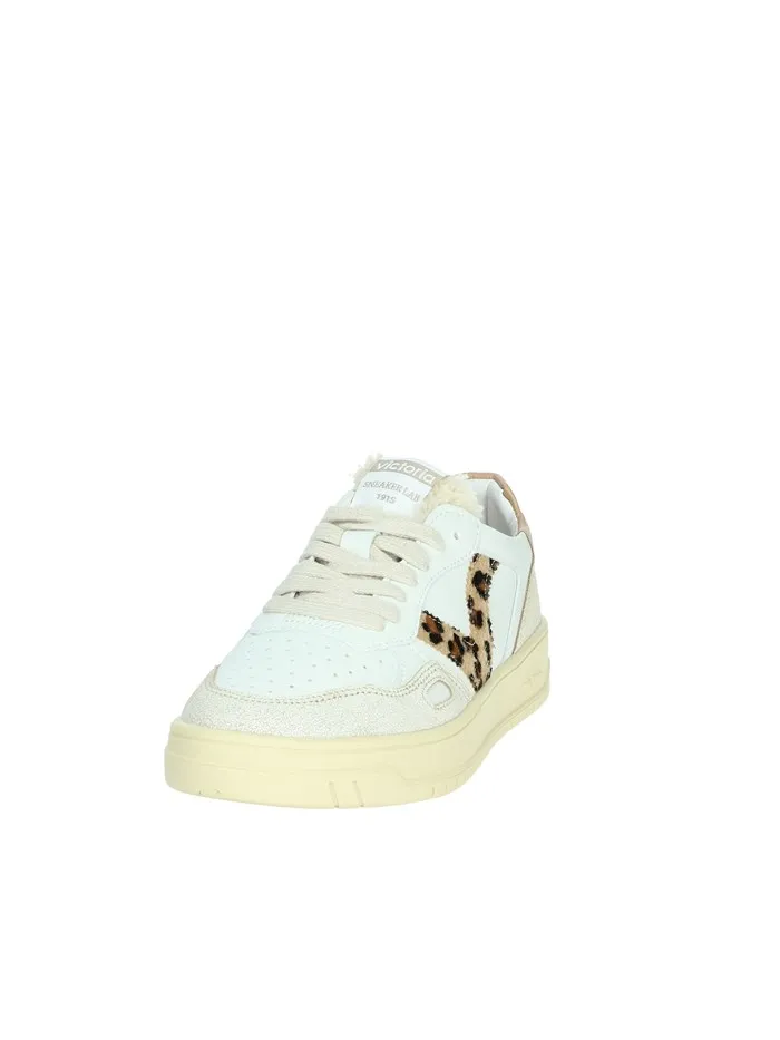 VICTORIA  SNEAKERS BASSA 1257124 BIANCO/CUOIO