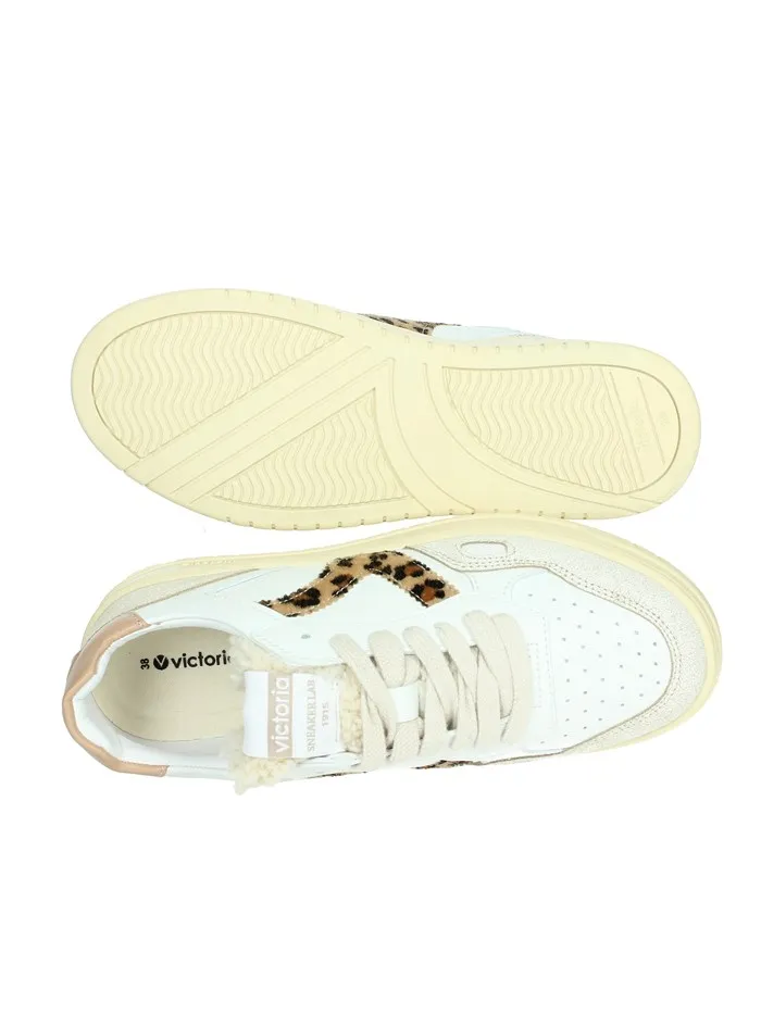 VICTORIA  SNEAKERS BASSA 1257124 BIANCO/CUOIO