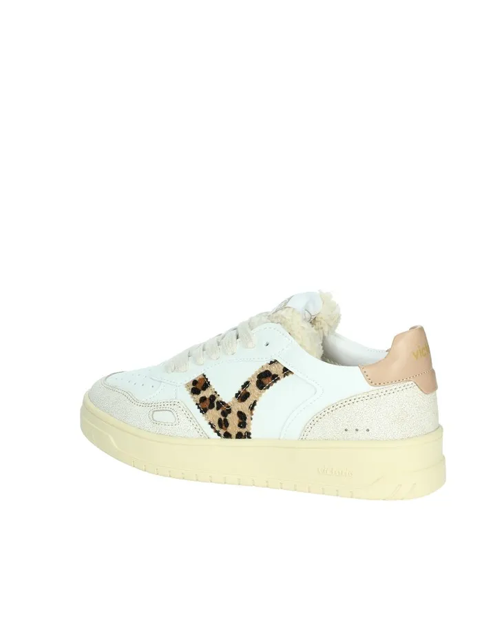 VICTORIA  SNEAKERS BASSA 1257124 BIANCO/CUOIO