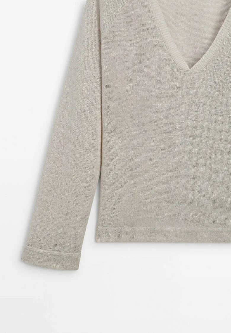 WITH V-NECK - Maglietta a manica lunga