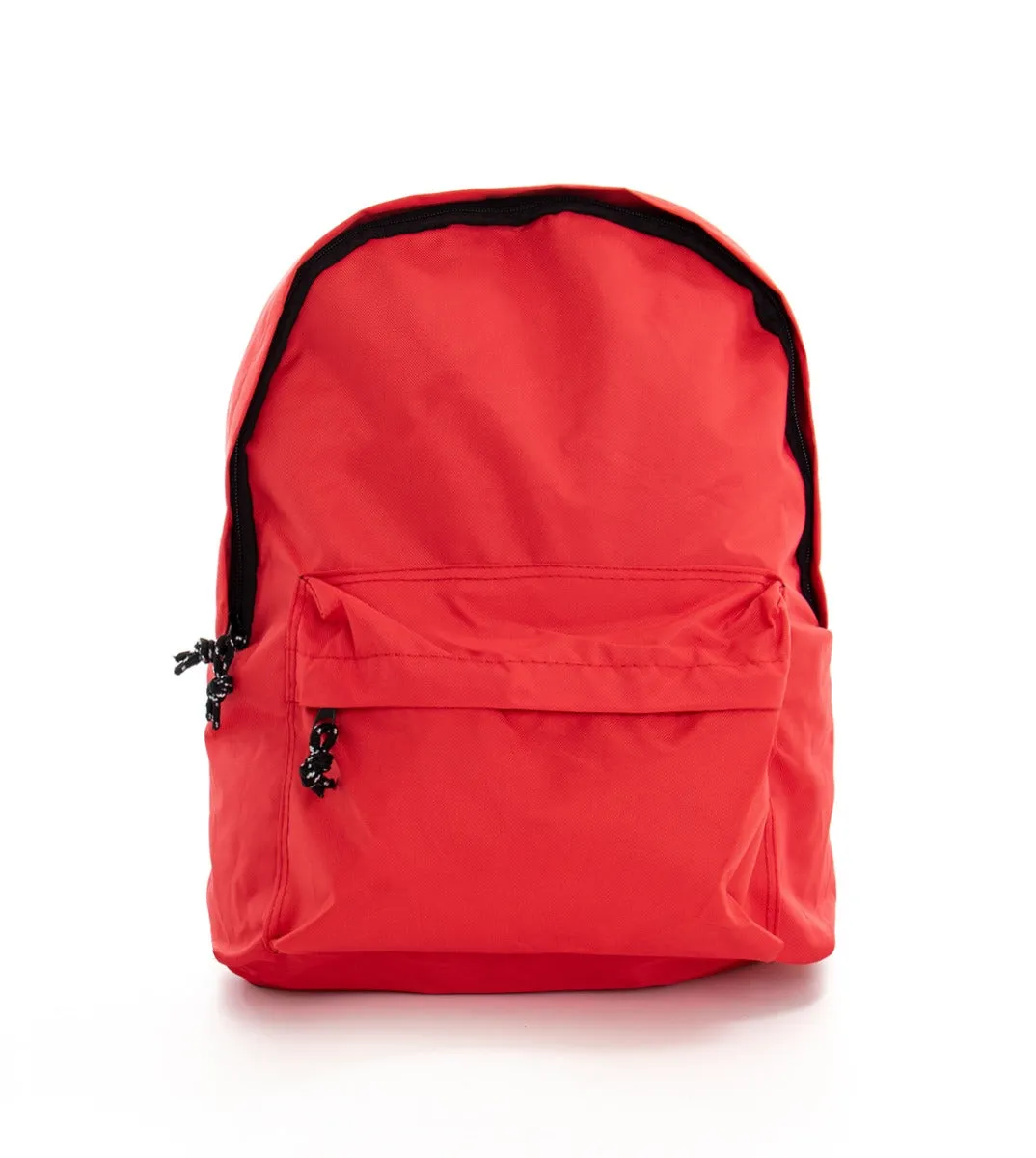 Zaino Da Viaggio Zainetto Da Spalla Borsa Uomo Unisex Tessuto Rosso GIOSAL-ZU1054A